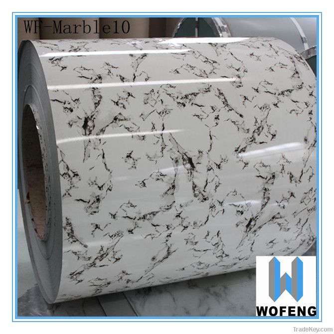 pre-pianted marble grain color coated ppgi