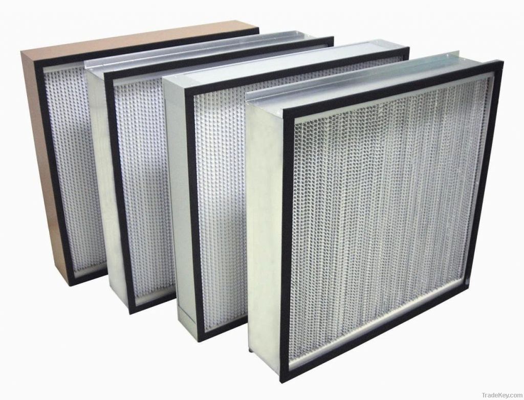 Hepa filter, mini pleat hepa filter