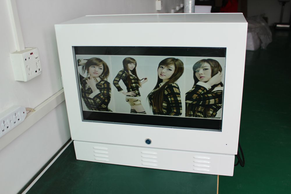 22 inch double sides lcd advertising screen, gas station tv, pump video display