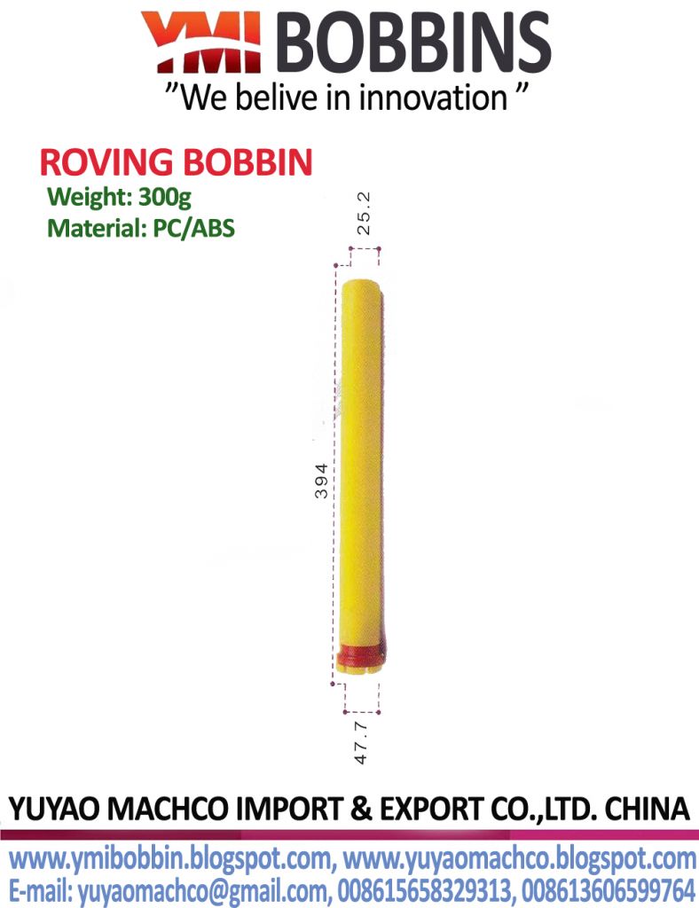 Simplex Bobbin Length 329mm Top Dia 22.2mm Bottom Dia 49.7mm weight 198g