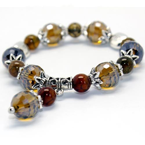 antique crystal stone bracelet