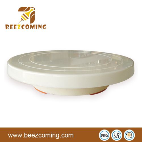 Plastic Trim and turn cake turntable for cake decoration