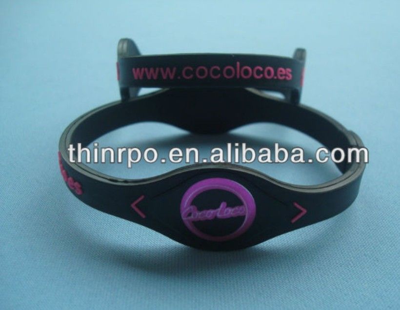 Hot sale silicone ion bracelet, energy bracelet