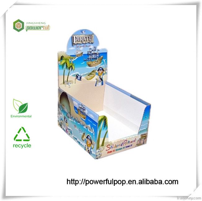 step pop up cardboard display stand