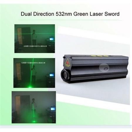 Dual Direction 532nm Green Laser Sword for laser man show (532nm 100mw double-headed laser )