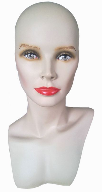 PVC Mannequin Head / Wig Display Head / Necklace Display Head