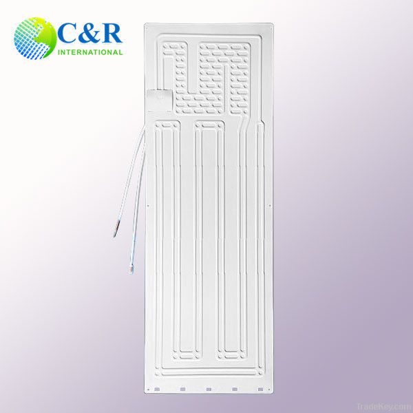 Aluminum roll bond refrigerator evaporator