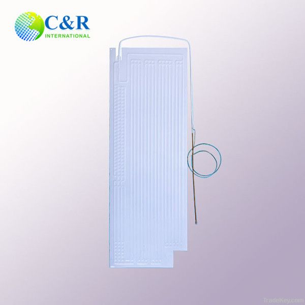 Aluminum roll bond refrigerator evaporator