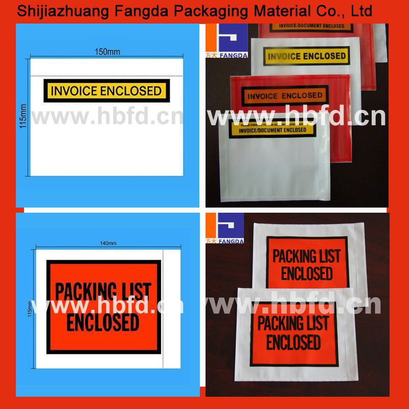 self-adhesive packing list envelopes