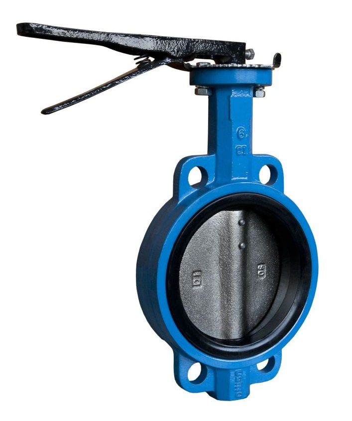 Wafer soft seal butterfly valve