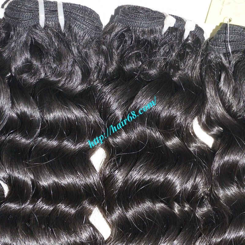 Weft Curly Human Hair Extensions 100% Remy Hair