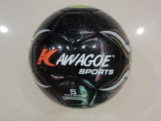 Machine stitched soccer ball