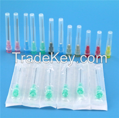 Disposable intravenous injection needle