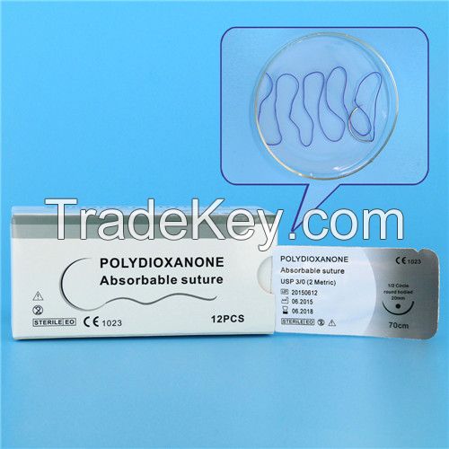 PDO mono-filament chemosynthetic suture