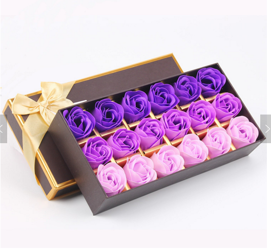 Artificial Perfumed Hand Carving rose Soap Flower for Sale for Wedding and Valentine Gift