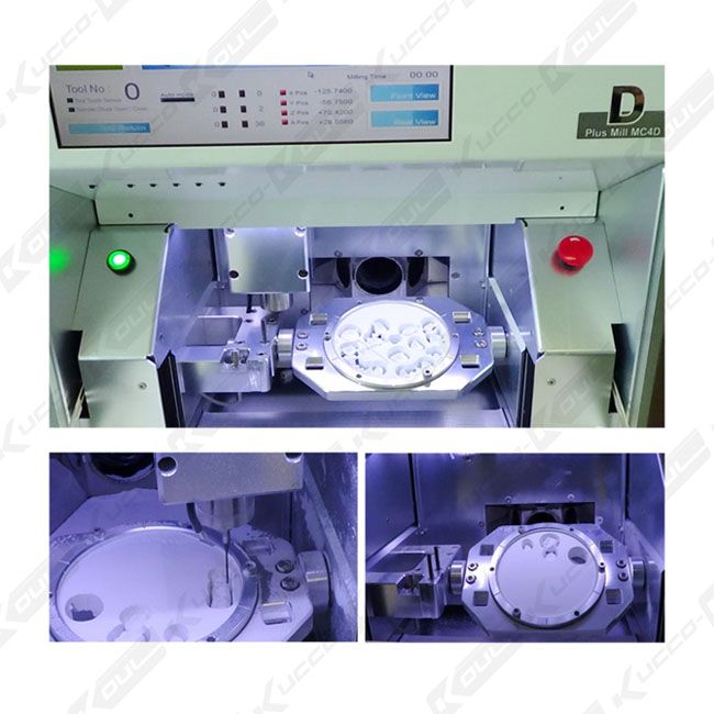 Dental CAD CAM System Milling Machine Dental Plus MC4D cnc machining 4 axes open system milling solution