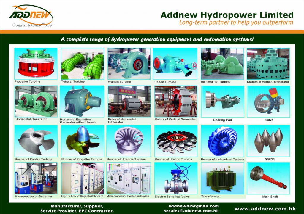 hydropower equipment &amp; automation  Systems