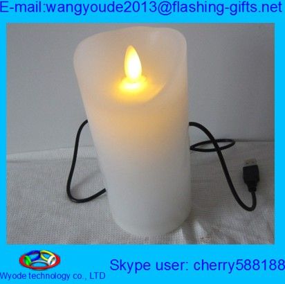 Battery operated rechargeble led candle light | real wax Rechargeble led candle manufactory &amp; exporter &amp; supplier