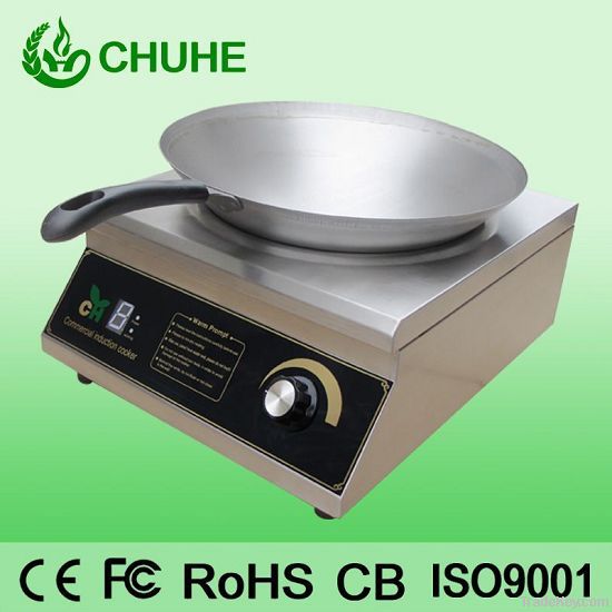 Commercial wok induction cooker