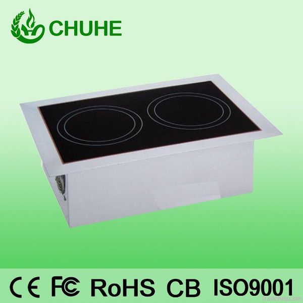 Double burner commercial induction hobs