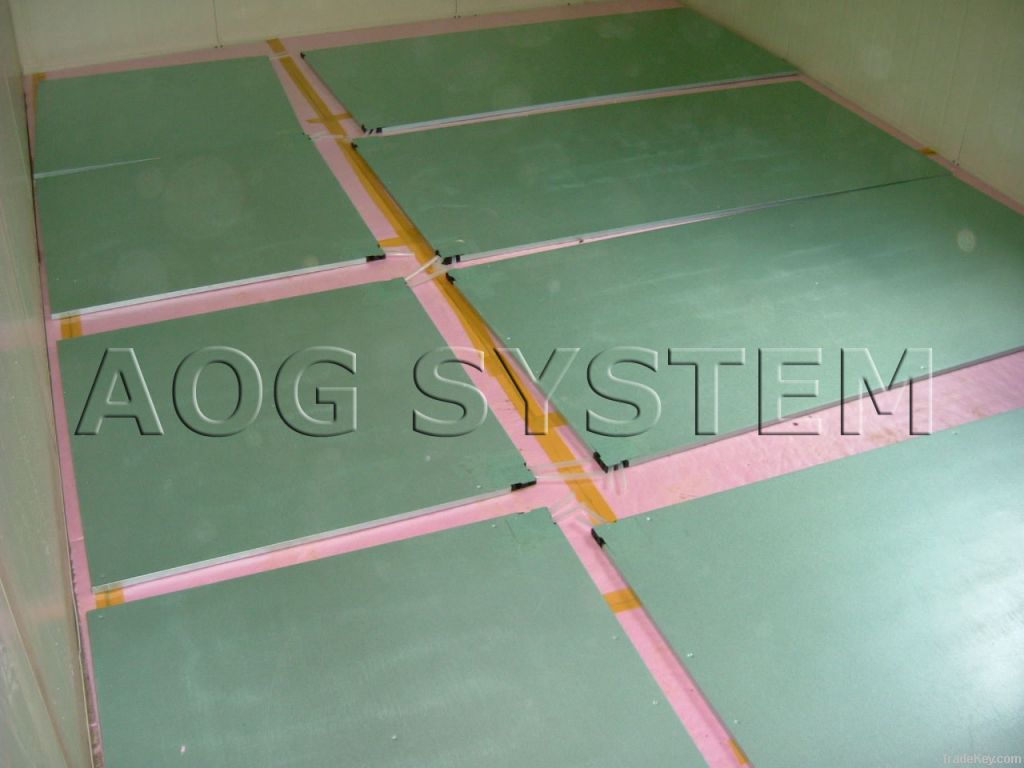 Low Carbon Hot Water Panel (15mm Korean floor heating system).