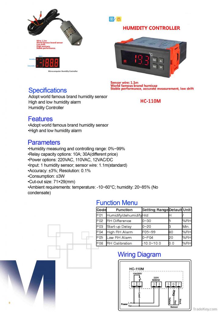 Temperature Controller/Humidity Controller (HC-110M)