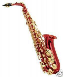 New red Alto Saxophone Sax With Case