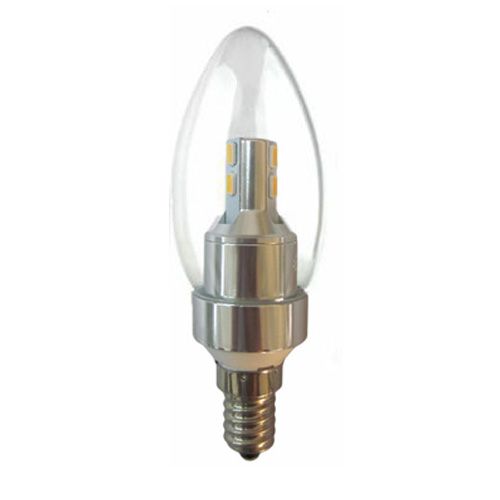 Hot sales 3000k E12 110V C37 3w flame tip Led Candelabra Bulb E14