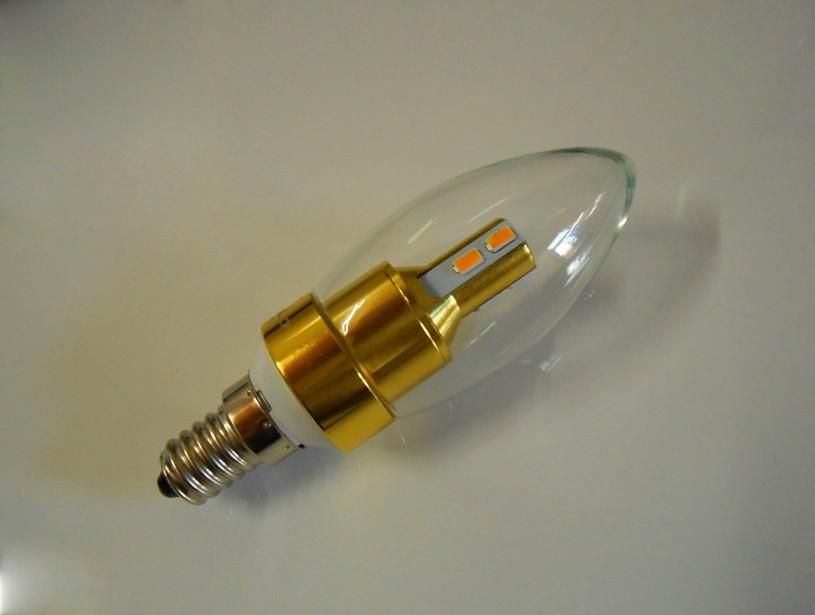 2013 New Design 3w Dimmable E14 Led Candle Bulb Warm white