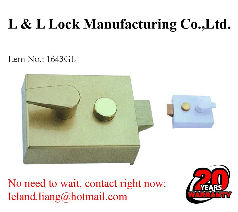 High quality latch lock rim lock 20 years warranty