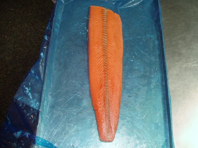 frozen chum/pink salmon fillet