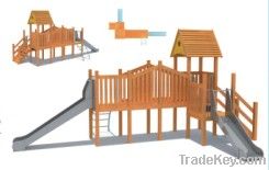 Wooden ourdoor playgroundQQ12042-6