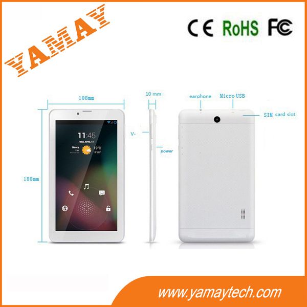 7inch android 4.2 MTK8312C 2G phone calling tablet pc 