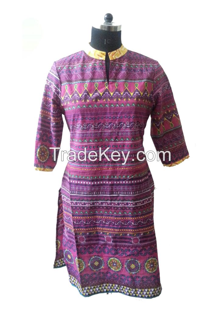 Ladies 100% Cotton Kurtis