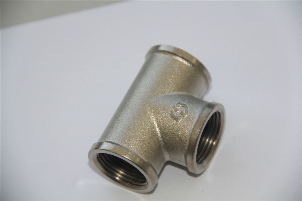 Tee female brass copper fittings