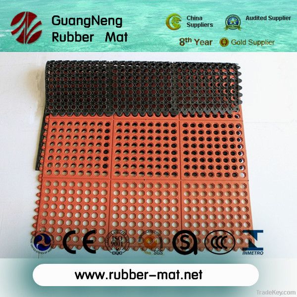 Interlocking kitchen drainage non-slip Rubber Mat