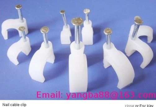 Steel nail cable clip series