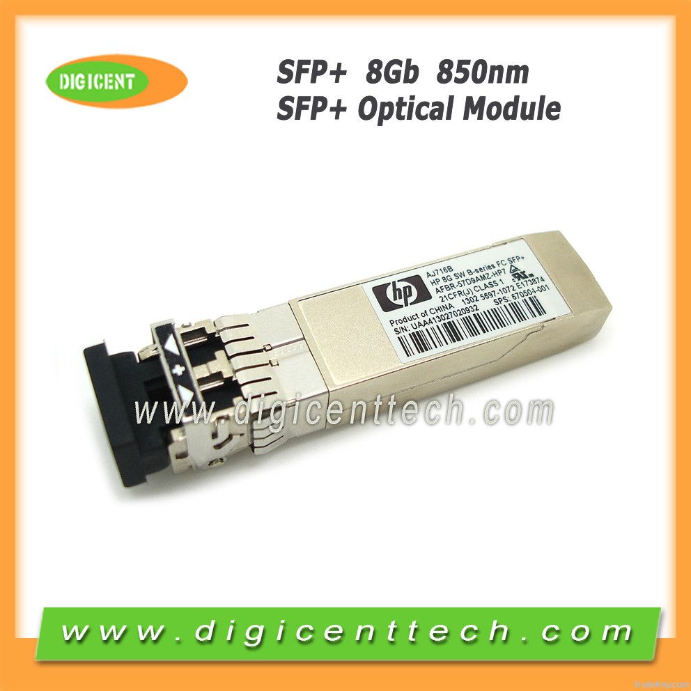 AJ716B 8Gb SW B-series FC SFP+ Multi-Mode Fiber optical transceiver