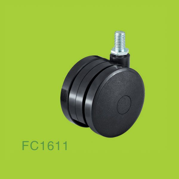 Threaded stem industrial casters without brake