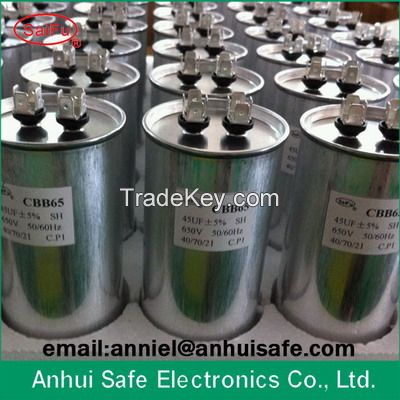 Air conditioner capacitor CBB65 40 MFD X 370 Volts Round