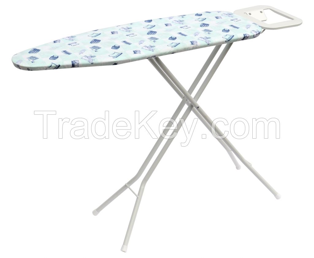 100% Colorful Cotton Cover European Style Mesh Top Folding Ironing Board Ironing Table Iron Board for Household