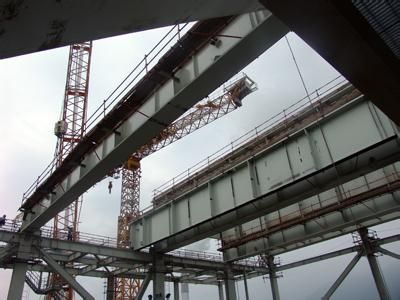 Boiler steel  girder and frame