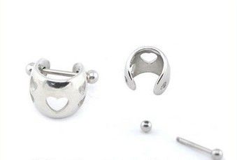  Heart nipple piercing jewelry   