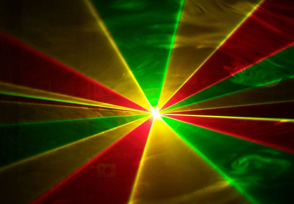 Red and Green double beams Animation Laser Light Christmas light