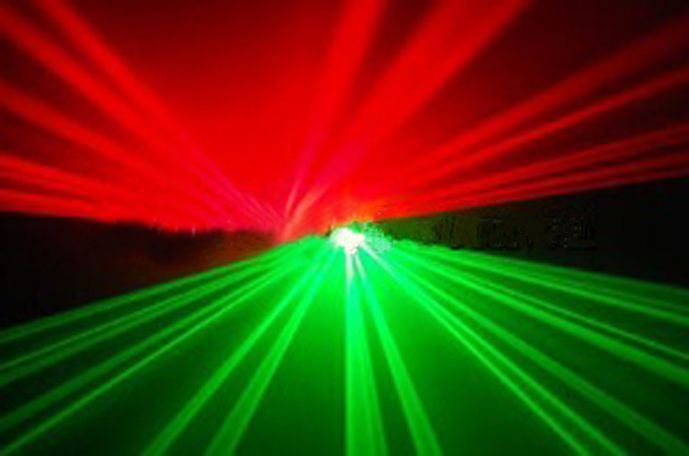 Red and Green double beams Animation Laser Light Christmas light