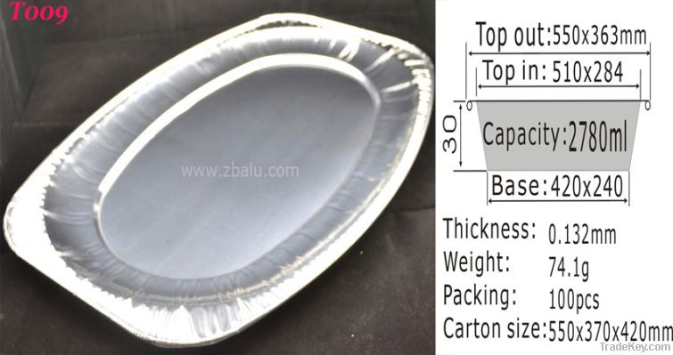 Disposable Aluminum Oval Tray