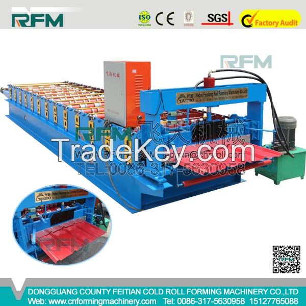 FT 840 galvanized roofing sheet Color Steel Roll Forming Machine In Hebei