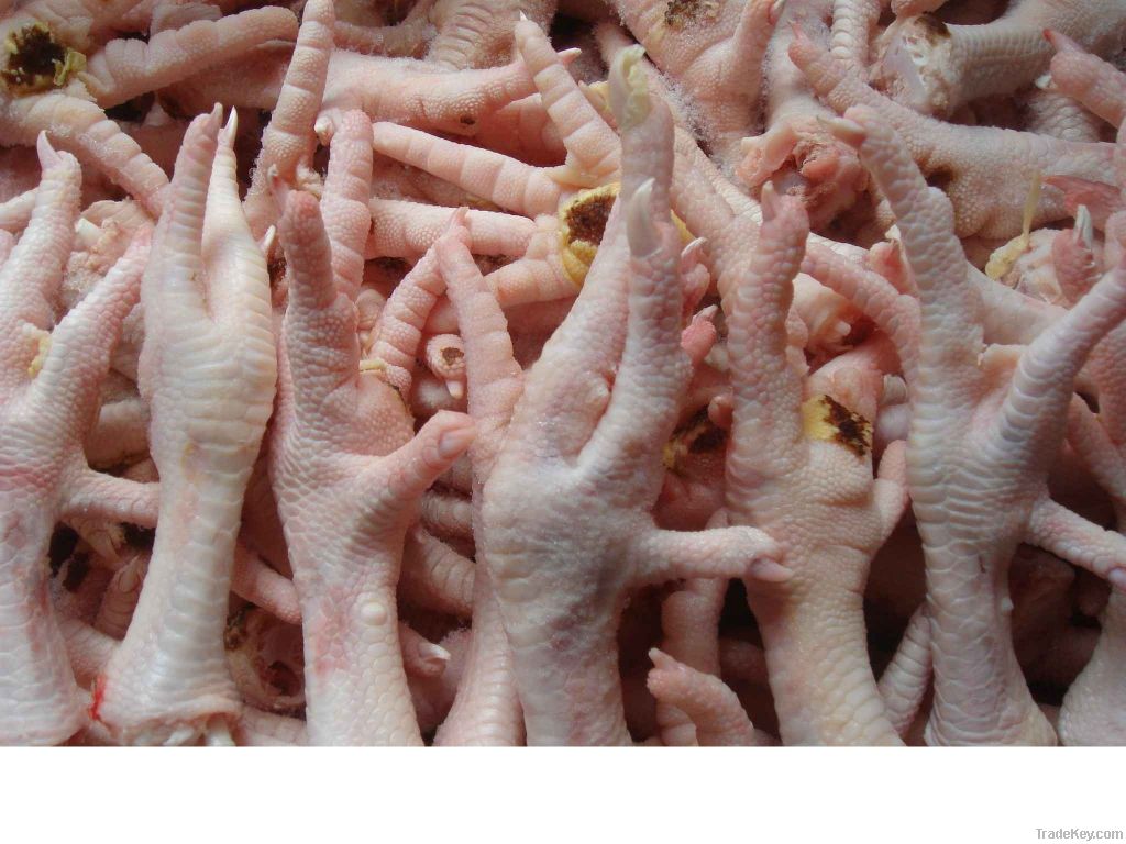 Processed chicken feet