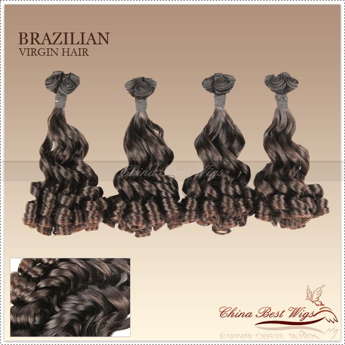 Brazilian human hair weft Hot Sales 10mm curl, classic curl Chinese or brazilian virgin hair weft weaves 12-22 inch natural color