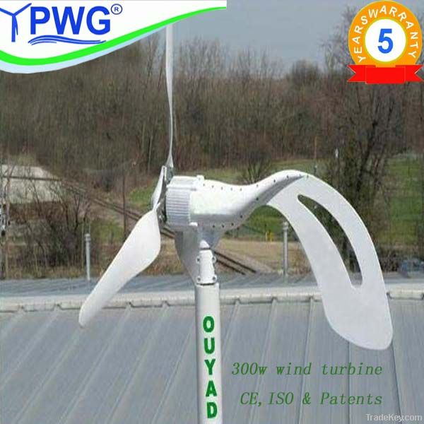 200w/300w/400w 12v/24v small wind turbine/wind mill for LED light